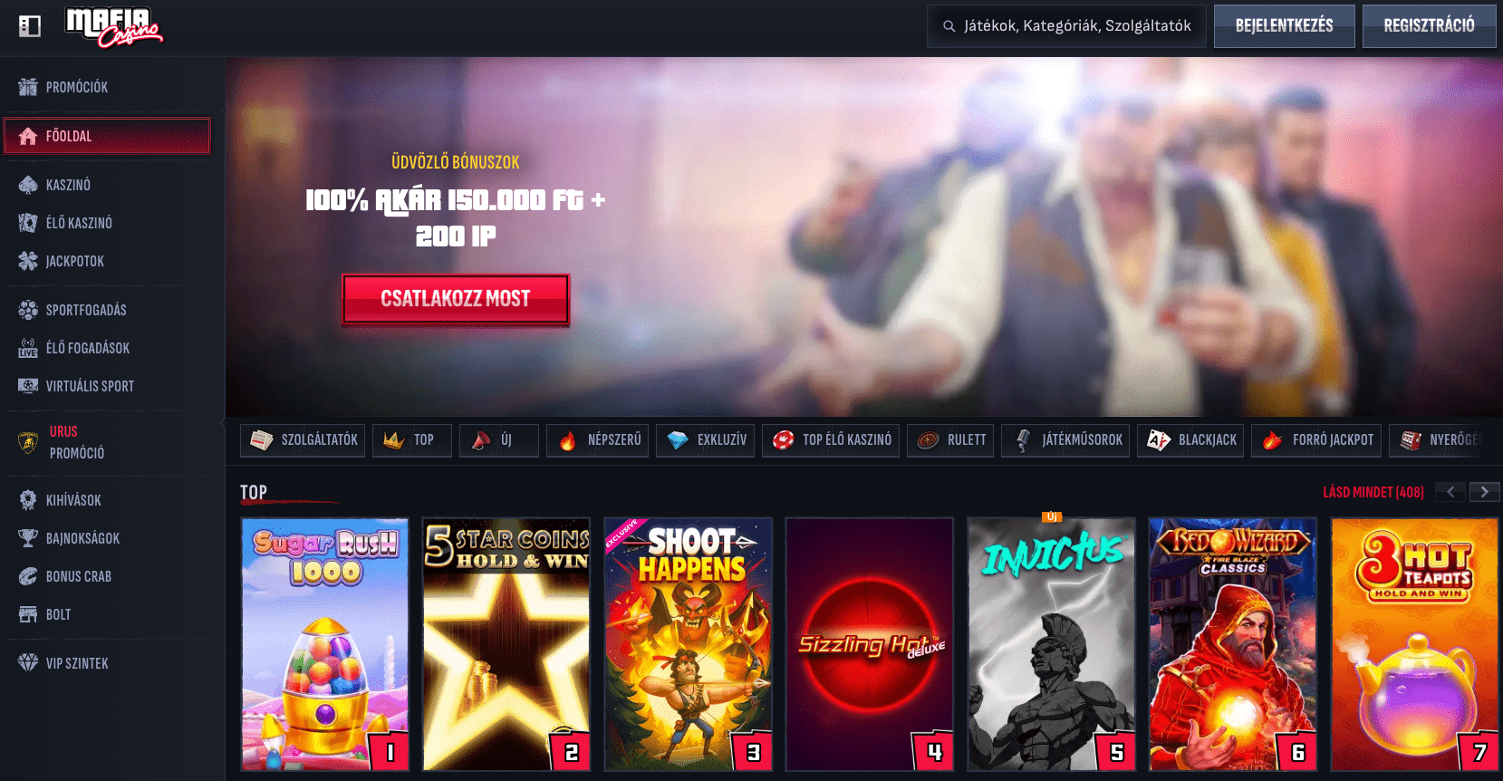 mafia online kaszino