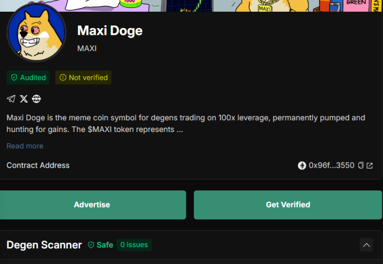 maxi doge security audit