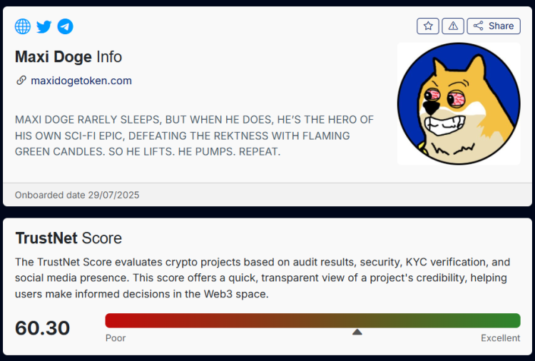 maxi doge security score