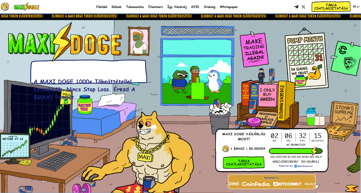 Maxi Doge – Meme-közösségi token