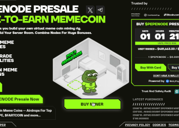 TOP mēmu monēta - PEPENODE (PEPENODE). ICO sasniedz 500 tūkstošus dolāru!