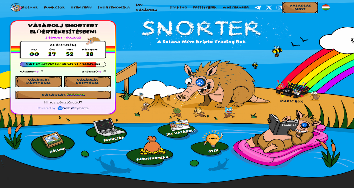 Snorter Token – DeFi és közösségi elköteleződés token