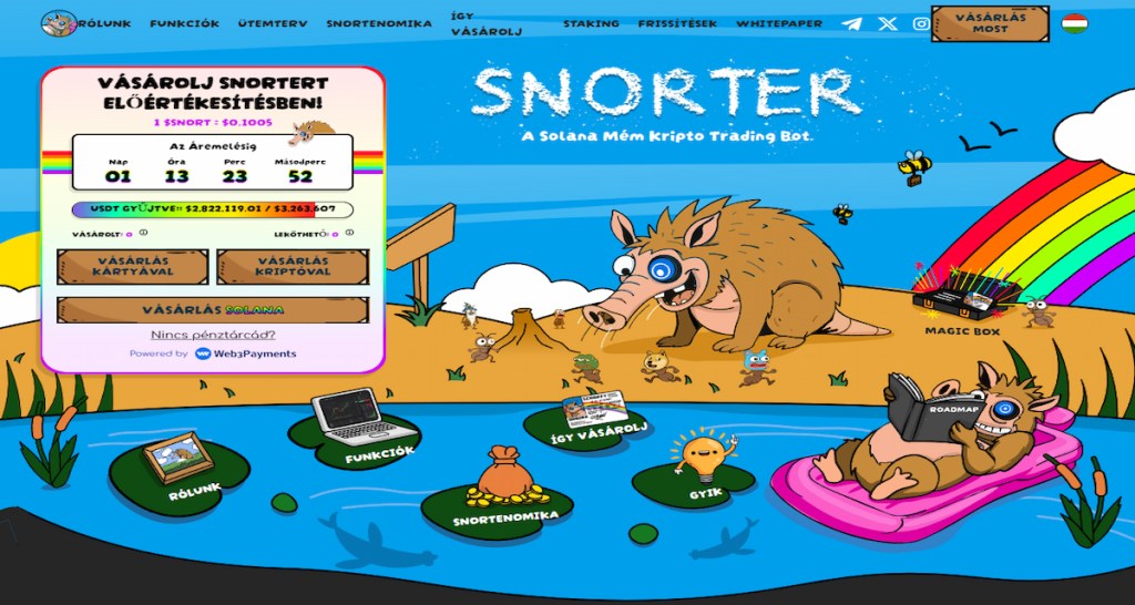 Snorter – Telegram trading bot és Solana memecoin egyben