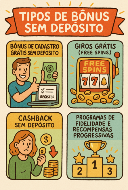 Tipos de Bônus Sem Depósito