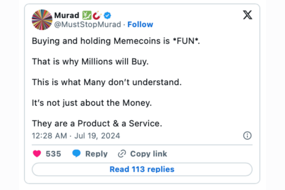 murad x memecoins