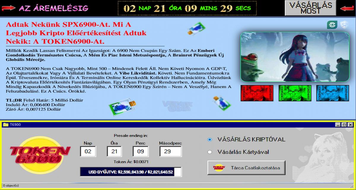 Token6900 – Hasznosságra fókuszáló blokklánc token