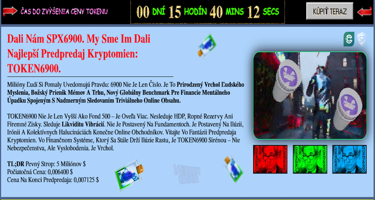 Token6900 — Čistý memecoin s virálnou presale energiou