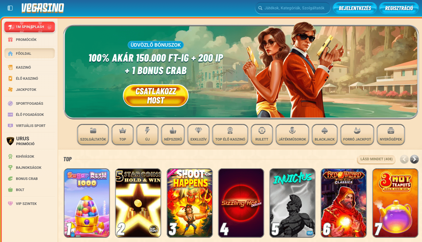 Vegasino casino bonus