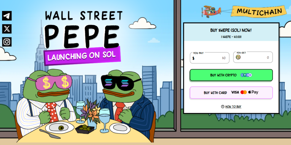 Wall Street Pepe – ātrākā Solana mēmu monēta