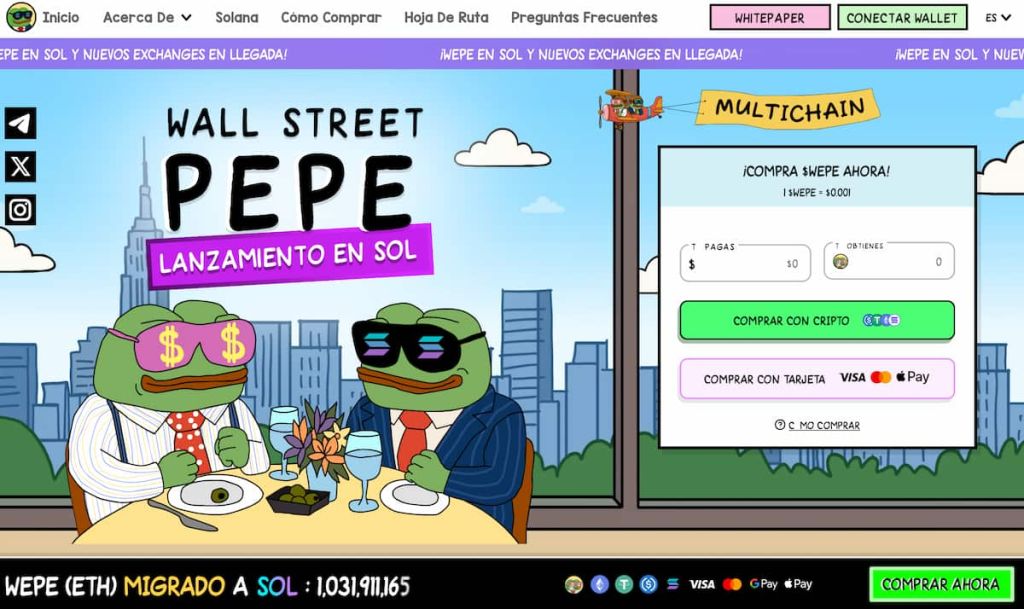 comprar wall street pepe