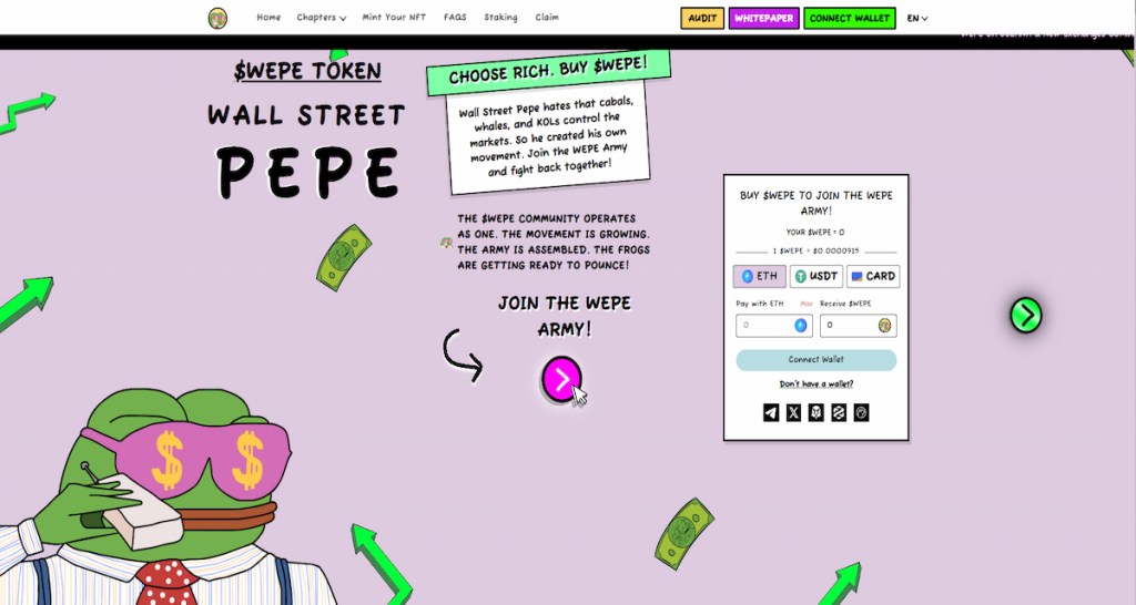 Šta je zapravo Wall Street Pepe (WEPE)?