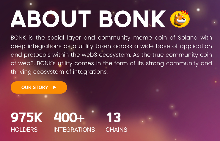 bonk solana meme coiny