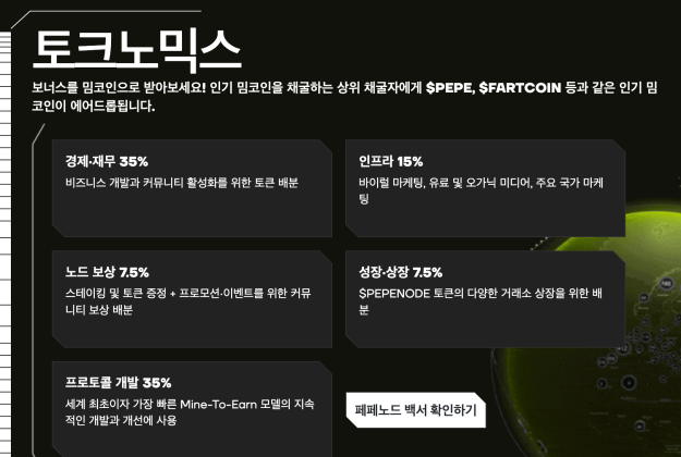 페페노드 토큰노믹스