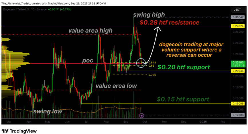 วิเคราะห์ Dogecoin: เจาะลึกแนวรับสำคัญและปัจจัยทางเทคนิค