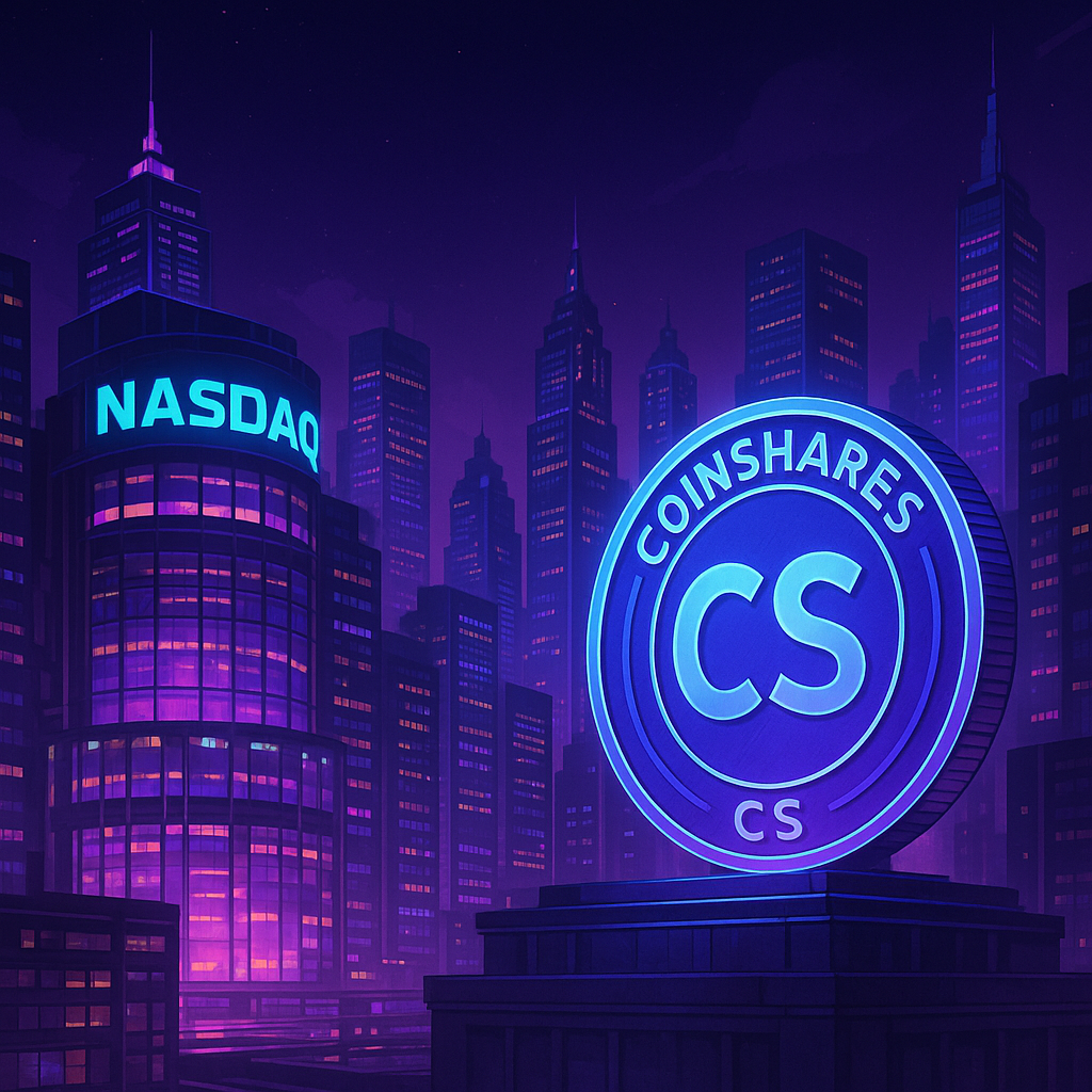 CoinShares btc btcusd nasdaq