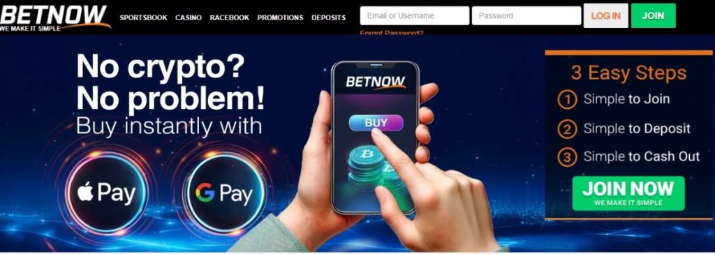 3. BetNow – Straightforward Option with Crypto & Classic Betting Combo