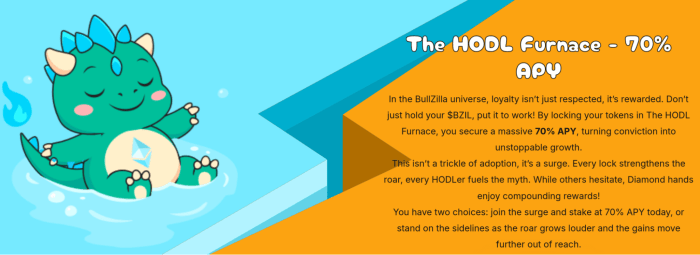 BullZilla’s staking rewards.