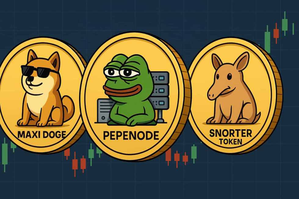 Các đồng coin tiềm năng để theo dõi trong đợt điều chỉnh thị trường Maxi Doge, Pepenode, Snorter Token