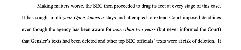 A ‘Violation Of Public Trust’: Coinbase Demands Sanctions Over SEC’s Missing Texts Episode
