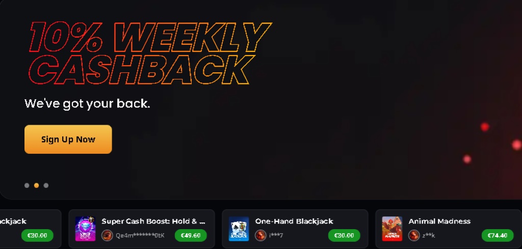 Cashback Bonus