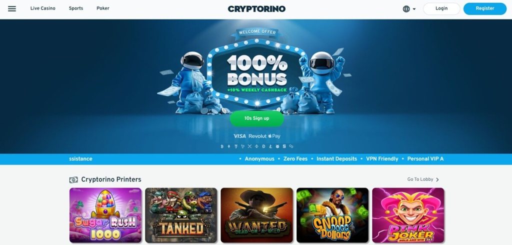 Cryptorino – Provably Fair Games