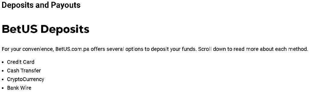 Deposit Funds Securely