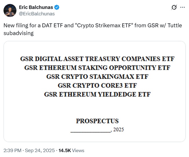 Eric Balchunas auf X.