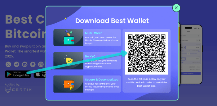 How to download the Best Wallet crypto app.