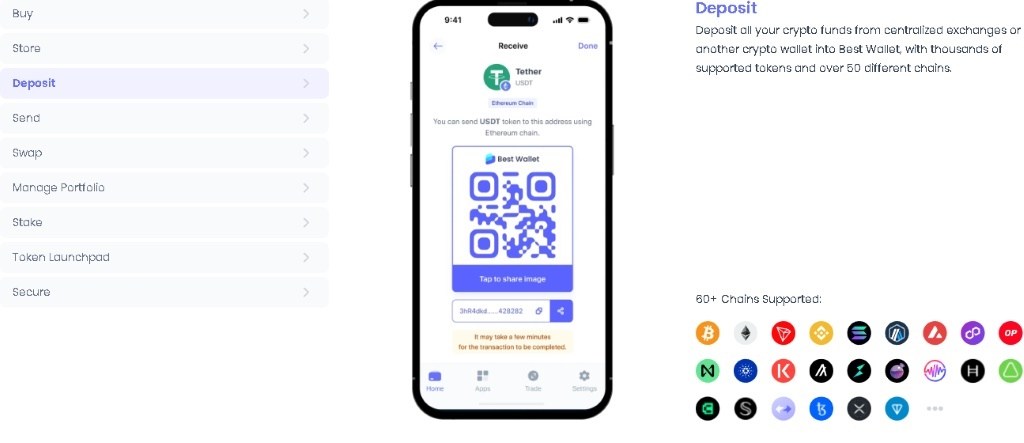 Kripto və ya fiat depozit edin