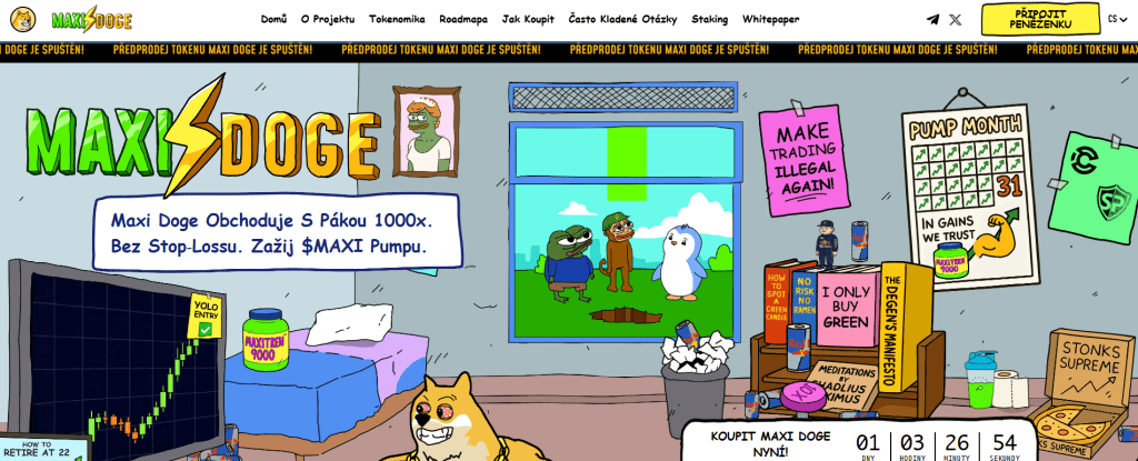 Maxi Doge (MAXI): Nový uchazeč na trhu meme coinů