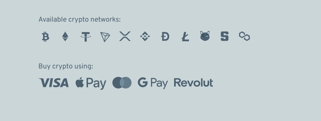 Payment Options (Crypto + Fiat)