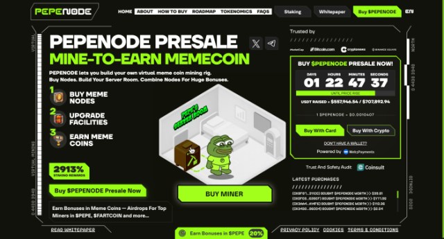 PepeNode Website