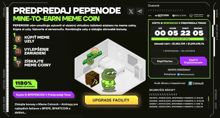PepeNode altcoin predpredaj