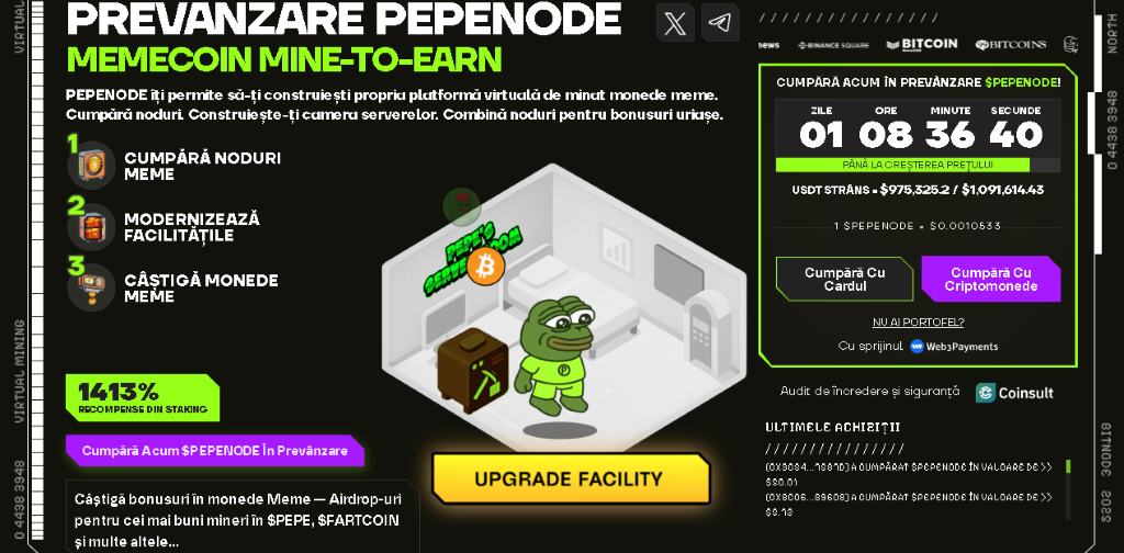 PepeNode se află pe linia