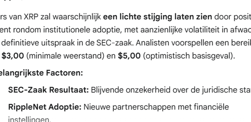 gemini ai voorspelt xrp