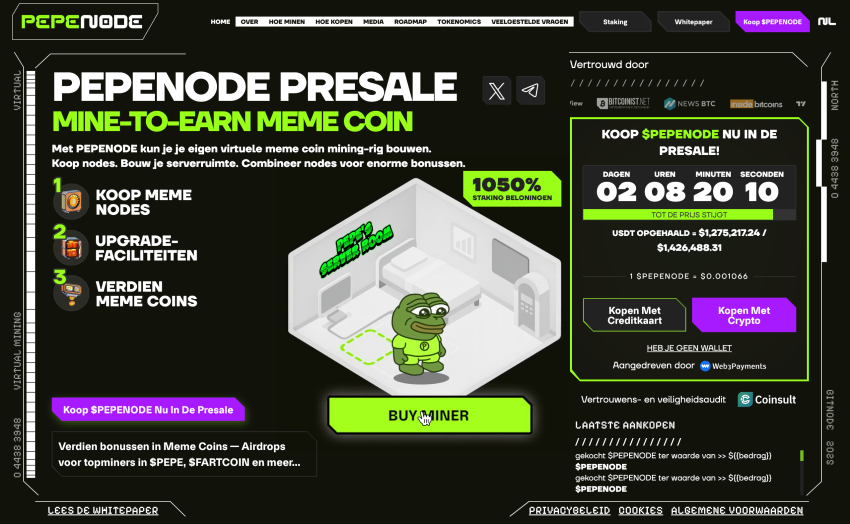 Pepenode presale $PEPENODE
