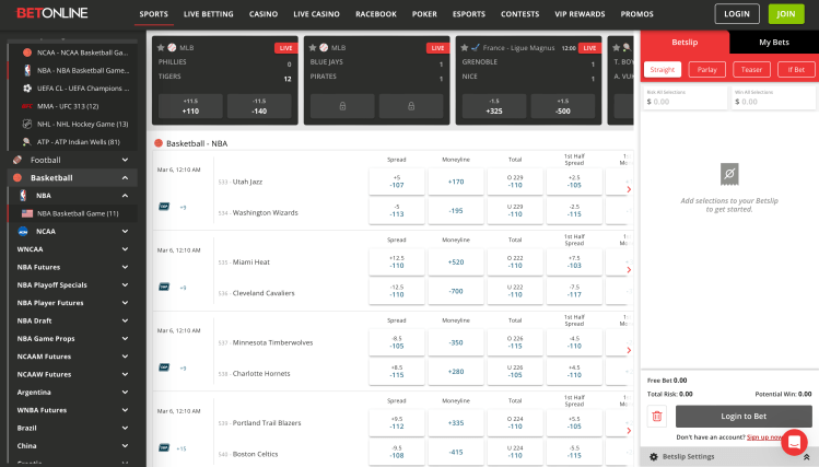 BetOnline – No. 1 UFC Sportsbook With Comprehensive Props Builder