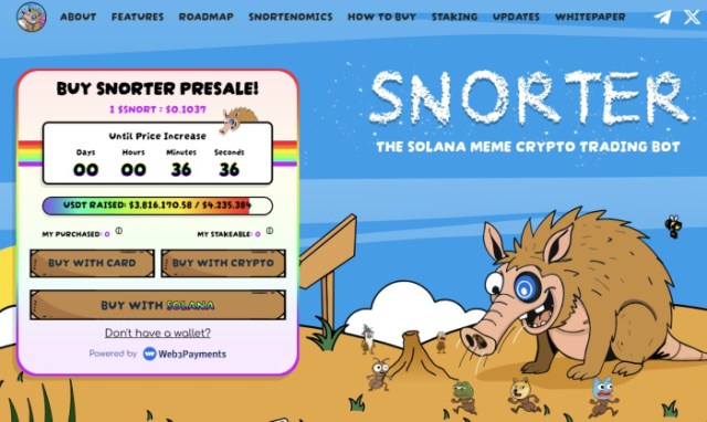 $SNORT presale live info