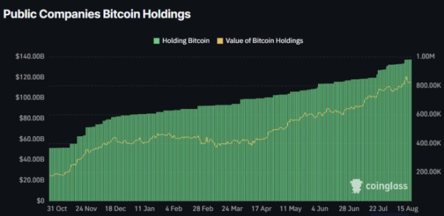 Public Companies Bitcoin Holdings