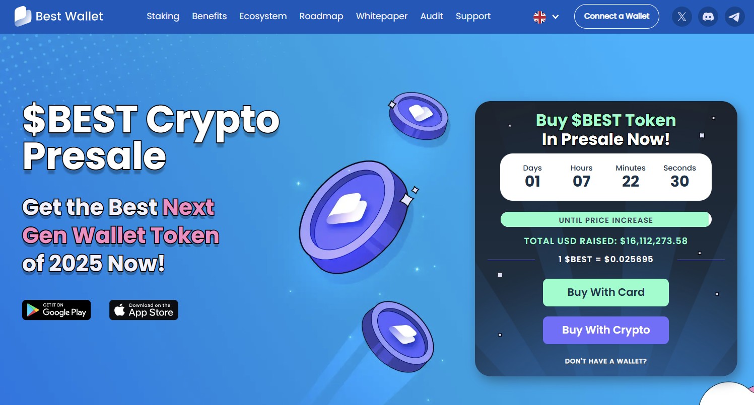 Best Wallet Token ($ Best) Live -Vorverkaufsinformationen
