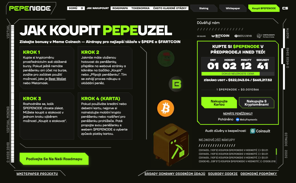 Jak koupit Pepenode