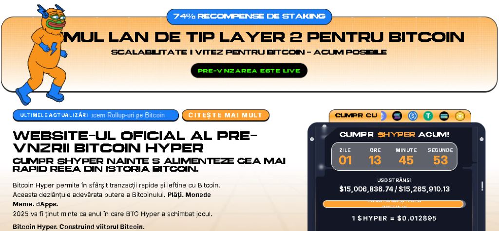 Subevaluatul Bitcoin Hyper se pregătește pentru listarea
