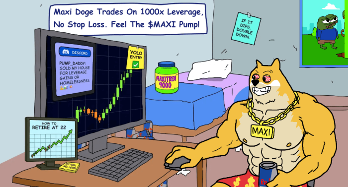 The Maxi Doge meme at a glance.