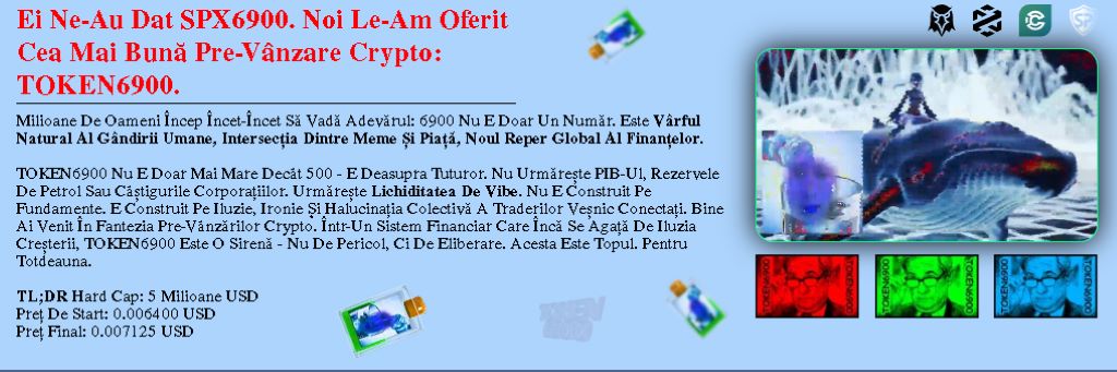 Token6900 se menține în jurul valorii de 0,0037 USD
