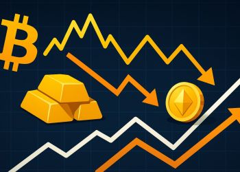 Bitcoin-Gold Correlation Points To Defensive Market Sentiment: Risk-Off Signal?