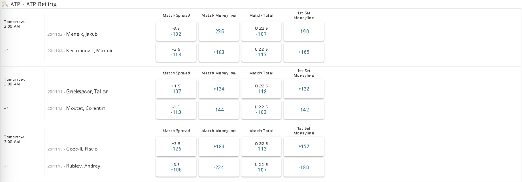 Which Tennis Tournaments Do You Bet On