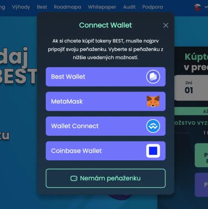 ako kúpiť best wallet token postup