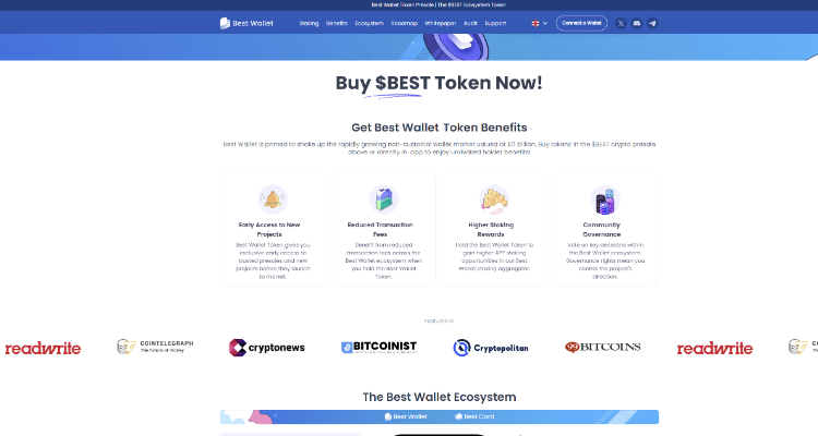 Kaip nusipirkti Best Wallet Token?