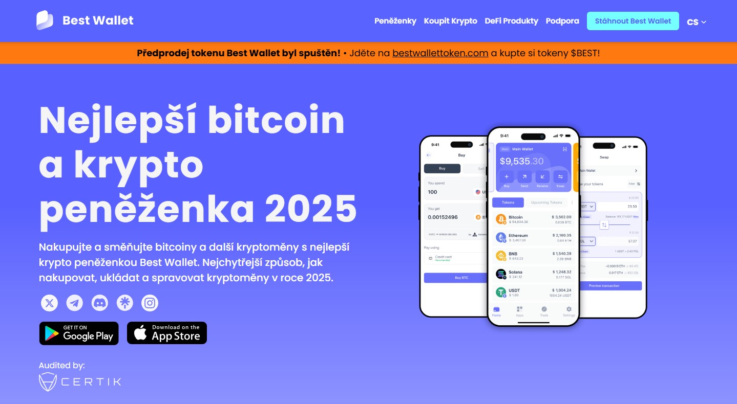 1. Založení účtu v Best Wallet