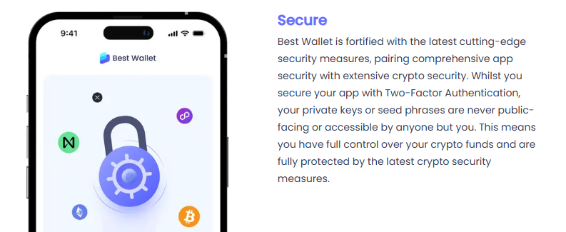 Coinbase-und-Best-Wallet-Super-APP-Ampten Beste Brieftaschensicherheitsfunktionen.